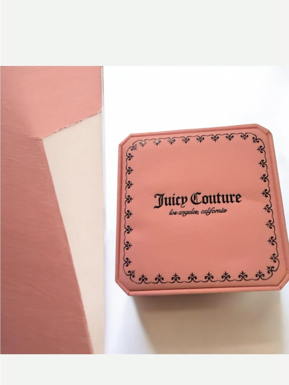 Juicy Couture Hot Pink and Gold Crystal-Trim Logo Watch - Picture 2 of 2